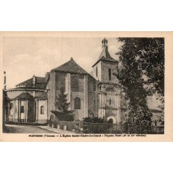 Carte postale ancienne Poitiers Église Saint-Hilaire-le-Grand Façade Nord