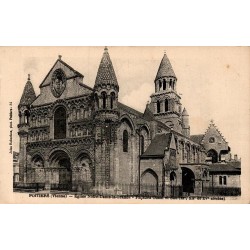 Carte postale ancienne Poitiers Église Notre-Dame-la-Grande Façade Ouest et Sud
