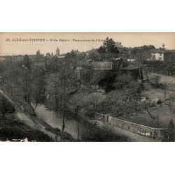 Carte postale ancienne Aixe-sur-Vienne Ville Haute Panorama d’Aixe Haute-Vienne 87