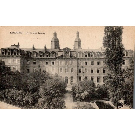 Carte postale ancienne Limoges Lycée Gay-Lussac Haute-Vienne 87