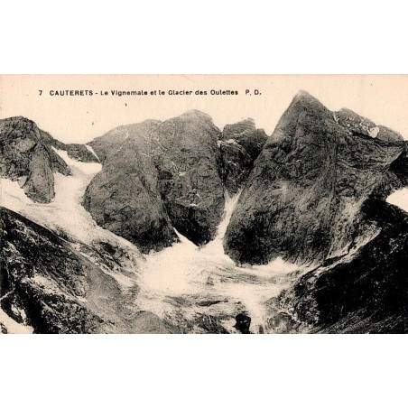 Carte postale ancienne Cauterets Vignemale Glacier des Oulettes