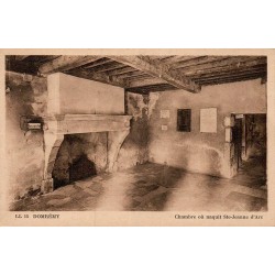 Carte postale ancienne Domrémy Chambre où naquit Sainte Jeanne d’Arc Vosges 88