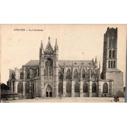 Carte postale ancienne Limoges La Cathédrale Saint-Étienne Haute-Vienne 87