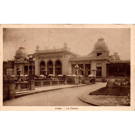 Carte postale ancienne Vittel Le Casino Vosges 88