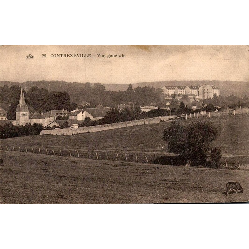 Carte postale ancienne Contrexéville Vue Générale Vosges 88