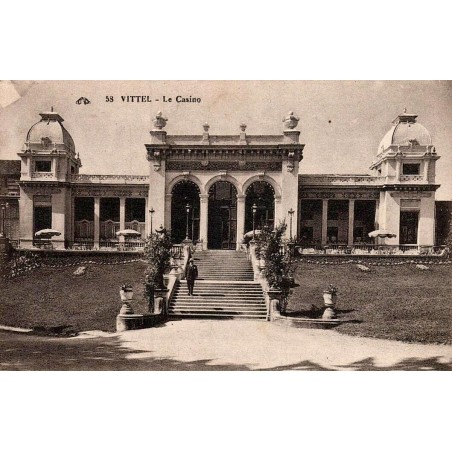 Carte postale ancienne Vittel Le Casino Vosges 88