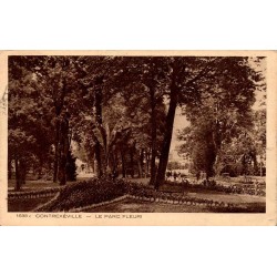 Carte postale ancienne Contrexéville Le Parc Fleuri Vosges 88