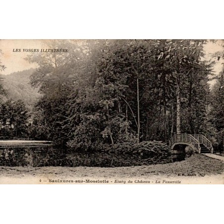 4 - SAULXURES SUR MOSELOTTE - Etang du Château - La Passerelle