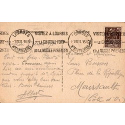 Carte postale ancienne Lourdes – Basilique et le Rosaire | CPA religieuse