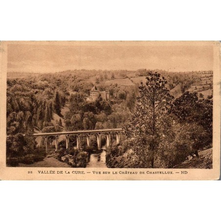 25 - VALLÉE DE LA CURE - Vue sur le Château de Chastellux. -- ND