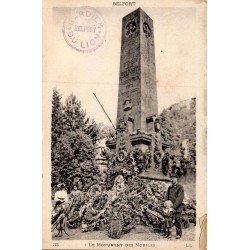 Carte postale ancienne Belfort Territoire de Belfort le Monument des Mobiles