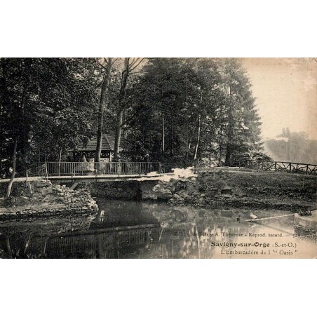 Carte postale ancienne Savigny-sur-Orge Essonne embarcadère de l’Oasis