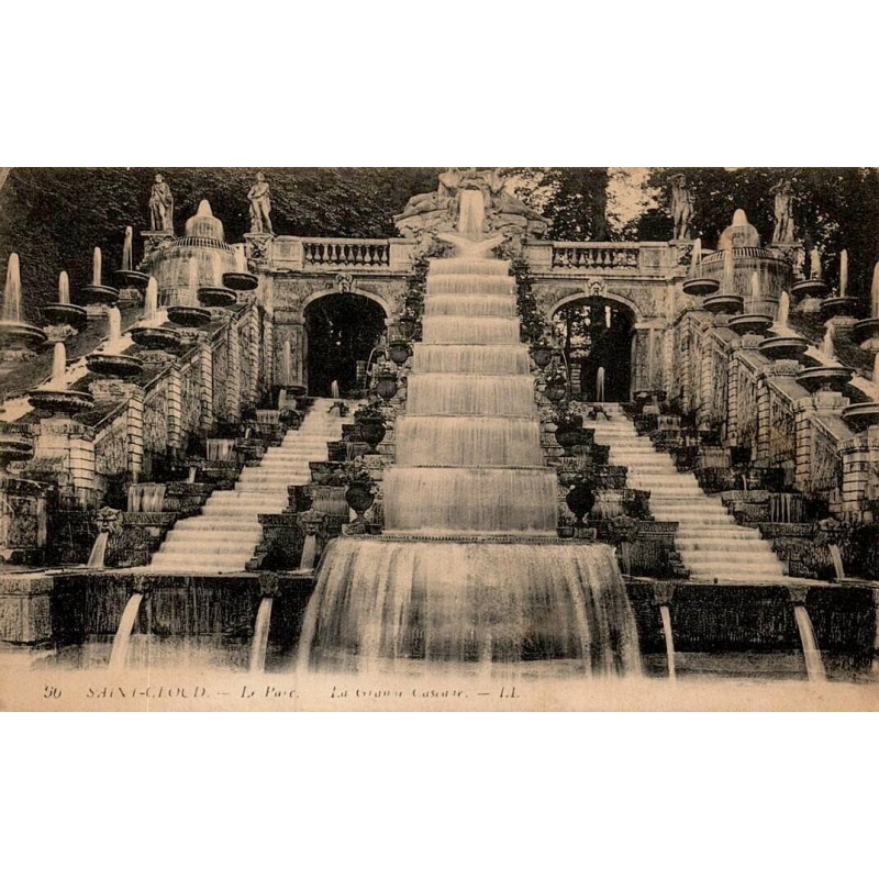 Carte postale ancienne Saint-Cloud Hauts-de-Seine Grande Cascade du parc