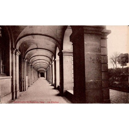 Issy-les-Moulineaux Hauts-de-Seine carte postale ancienne cloître du Séminaire Saint-Sulpice