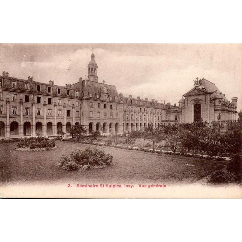 Carte postale ancienne Issy-les-Moulineaux Hauts-de-Seine vue générale du Séminaire Saint-Sulpice