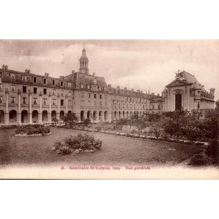Carte postale ancienne Issy-les-Moulineaux Hauts-de-Seine vue générale du Séminaire Saint-Sulpice