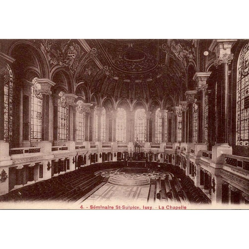 Carte postale ancienne Issy-les-Moulineaux Hauts-de-Seine chapelle du Séminaire Saint-Sulpice