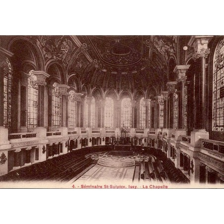 Carte postale ancienne Issy-les-Moulineaux Hauts-de-Seine chapelle du Séminaire Saint-Sulpice