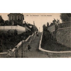 Carte postale ancienne Le Perreux-sur-Marne Val-de-Marne Les Cents Marches
