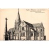 Carte postale ancienne Ennery Val-d'Oise église classée Monument Historique dessin Raoul Juillard
