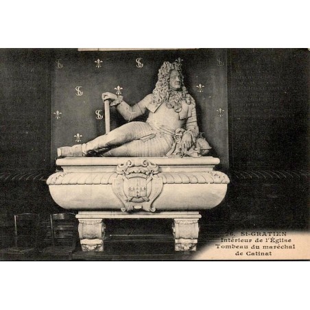 Carte postale ancienne Saint-Gratien Val-d'Oise tombeau du maréchal de Catinat