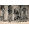 Carte postale ancienne Soissons intérieur de l’église Saint-Vaast Aisne