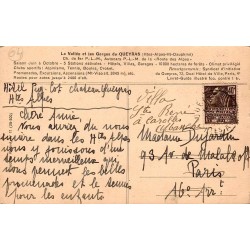 Sur la Route des Alpes Dans les Gorges du Queyras Carte Postale Ancienne CPA