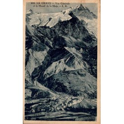 822 - LA GRAVE - Vue Générale et le Massif dela Meije - E.R.