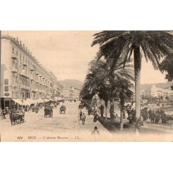 Carte postale ancienne Nice Avenue Massénat Alpes-Maritimes LL