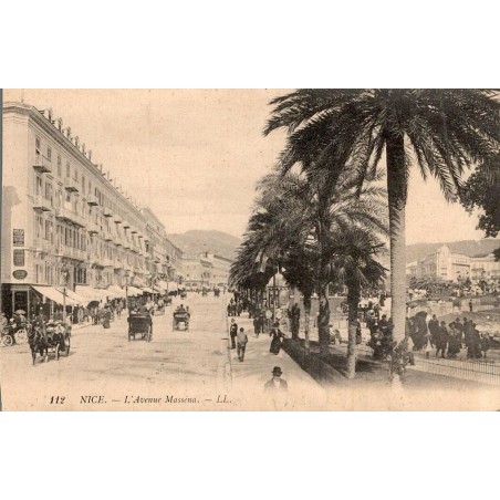 Carte postale ancienne Nice Avenue Massénat Alpes-Maritimes LL