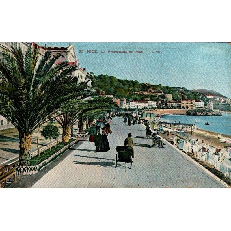Carte postale ancienne Nice La Promenade du Midi Alpes-Maritimes ND Phot