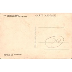 Vence La Jolie Vue d’Ensemble avec les Baous Carte Postale Ancienne CPA