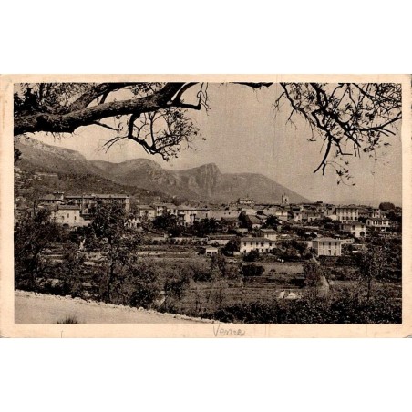 Carte postale ancienne Vence vue d’ensemble avec les Baous Alpes-Maritimes
