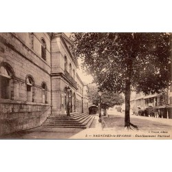 Carte postale ancienne Bagnères-de-Bigorre – Établissement thermal