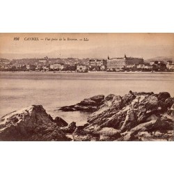 Carte postale ancienne Cannes vue prise de la Réserve Alpes-Maritimes LL