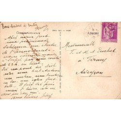 Menton Garavan Vue Générale prise de la Frontière Franco-Italienne Carte Postale Ancienne CPA