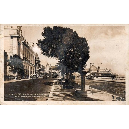 Carte postale ancienne Nice Palais de la Méditerranée et Jetée-Promenade Alpes-Maritimes LL