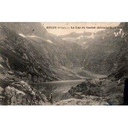 Carte postale ancienne Aulus lac du Garbet Ariège