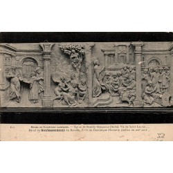 Carte postale ancienne Musée de Sculpture Comparée église de Bouilly Roncenay Aube
