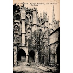 Carte postale ancienne Narbonne cloître basilique Saint-Just Aude
