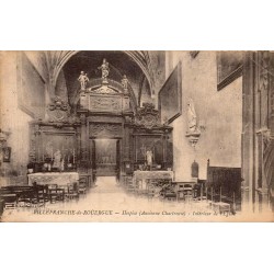 Carte postale ancienne Villefranche-de-Rouergue ancienne Chartreuse intérieur église