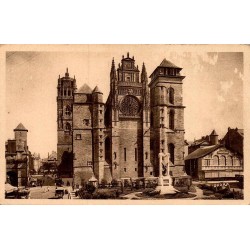 Carte postale ancienne Rodez la cathédrale Aveyron