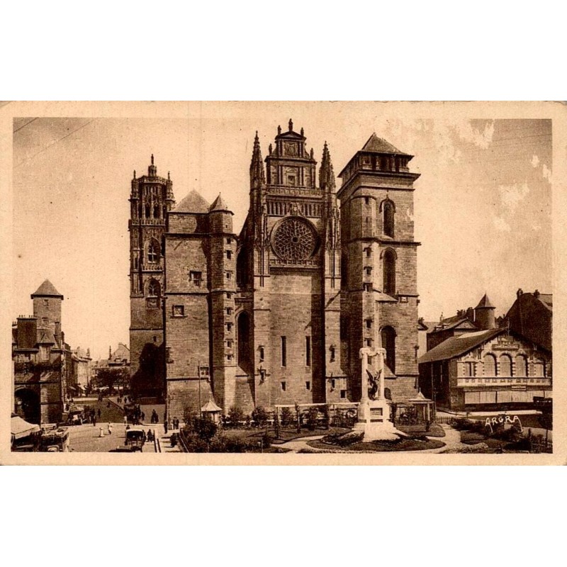 Carte postale ancienne Rodez la cathédrale Aveyron
