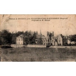 Carte postale ancienne château de Gouzou Villefranche-de-Rouergue Aveyron