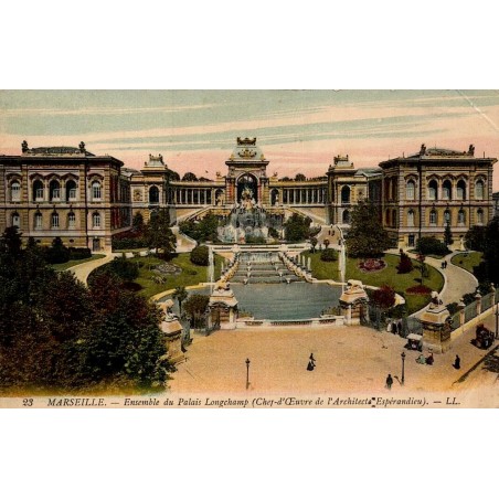 Carte postale ancienne Marseille Palais Longchamp Bouches-du-Rhône