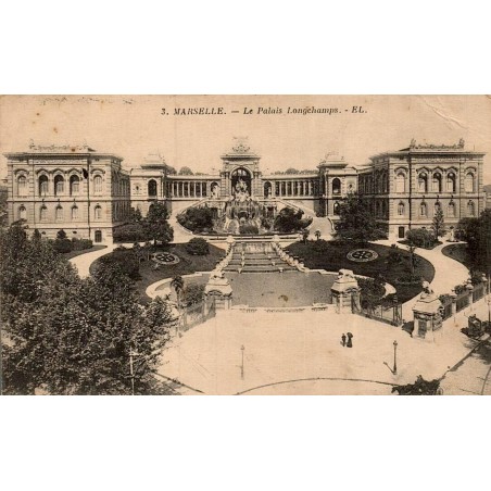 Carte postale ancienne Marseille Palais Longchamp Bouches-du-Rhône