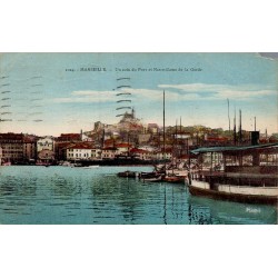 Carte postale ancienne Marseille port Notre-Dame de la Garde