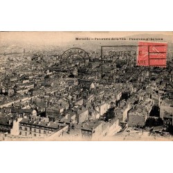 Carte postale ancienne Marseille panorama de la ville
