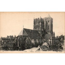 Carte postale ancienne Caen Église Saint-Jean ND Phot