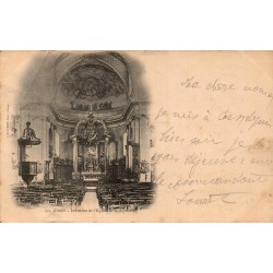 Carte postale ancienne Caen intérieur Église de la Gloriette